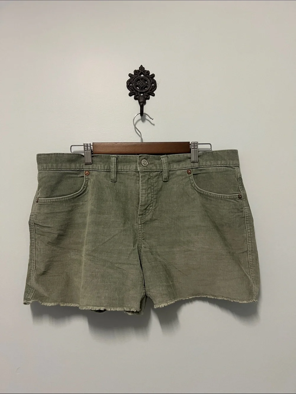 GAP Olive Green Denim Jean Shorts